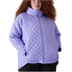 NWT Athleta Whisper Featherless Madeira Purple Lilac Jacket Size 2X
